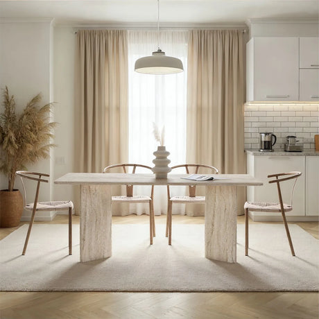 Esstisch Linza aus melaminbeschichteten Holz, 180×90×75 cm von Hanah Home – Bild 2