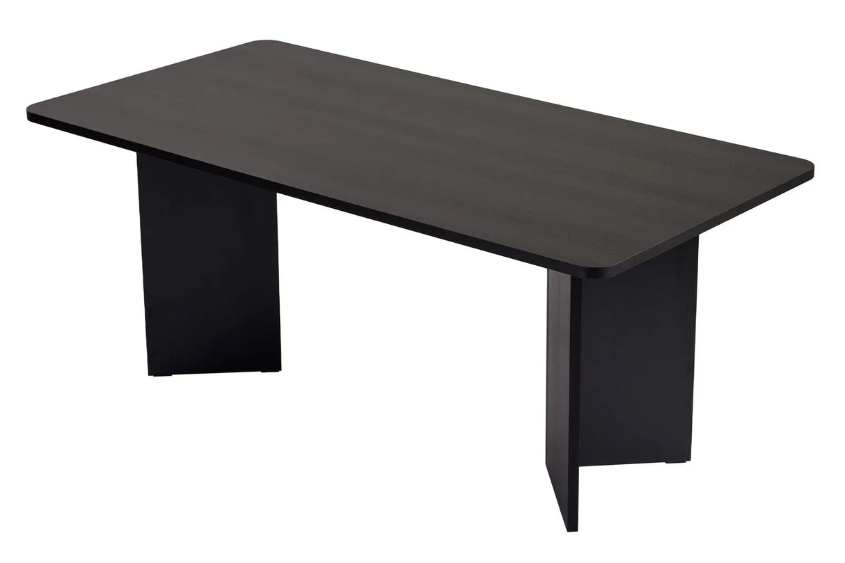 Esstisch Linza aus melaminbeschichteten Holz in Holzschwarz, 180×90×75 cm von Hanah Home – Bild 3