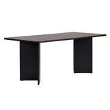 Table à manger Linza en bois mélaminé, 180×90×75 cm