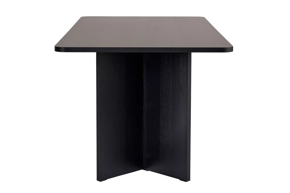 Esstisch Linza aus melaminbeschichteten Holz in Holzschwarz, 180×90×75 cm von Hanah Home – Bild 6