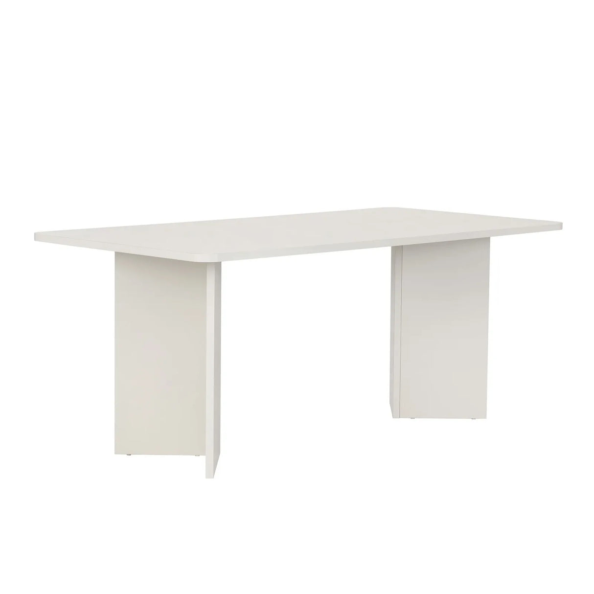 Esstisch Linza aus melaminbeschichteten Holz in Holzweiß, 180×90×75 cm von Hanah Home – Bild 4