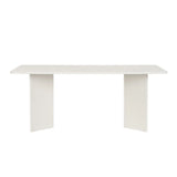 Esstisch Linza aus melaminbeschichteten Holz in Holzweiß, 180×90×75 cm von Hanah Home – Bild 5