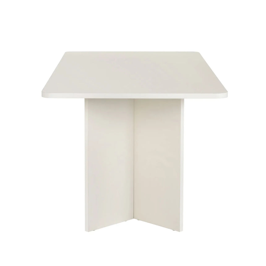 Esstisch Linza aus melaminbeschichteten Holz in Holzweiß, 180×90×75 cm von Hanah Home – Bild 6