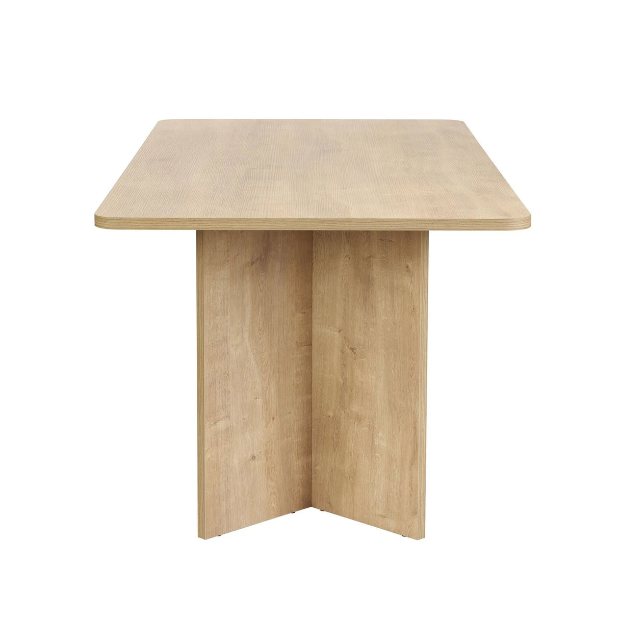 Esstisch Linza aus melaminbeschichteten Holz in Honig-Eiche, 180×90×75 cm von Hanah Home – Bild 6