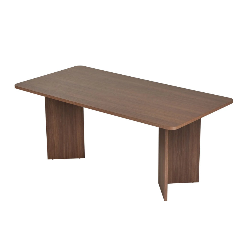 Esstisch Linza aus melaminbeschichteten Holz in Walnuss, 180×90×75 cm von Hanah Home – Bild 3