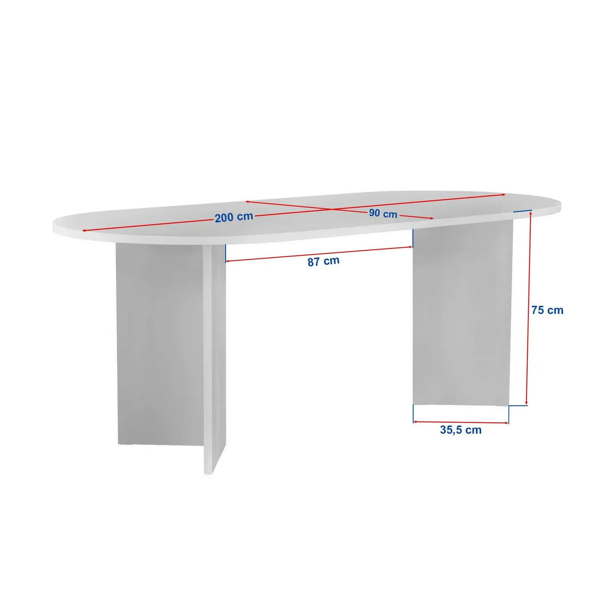 Esstisch Sabella aus Holz, 200×90×75 cm - ZEN ZONE Furniture