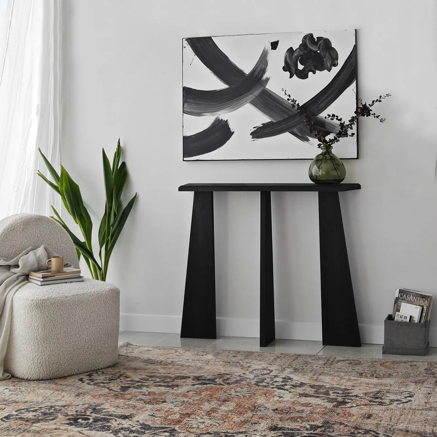 Kommode Cleopatra aus Massivholz, 100×28×83 cm von Hanah Home – Bild 1