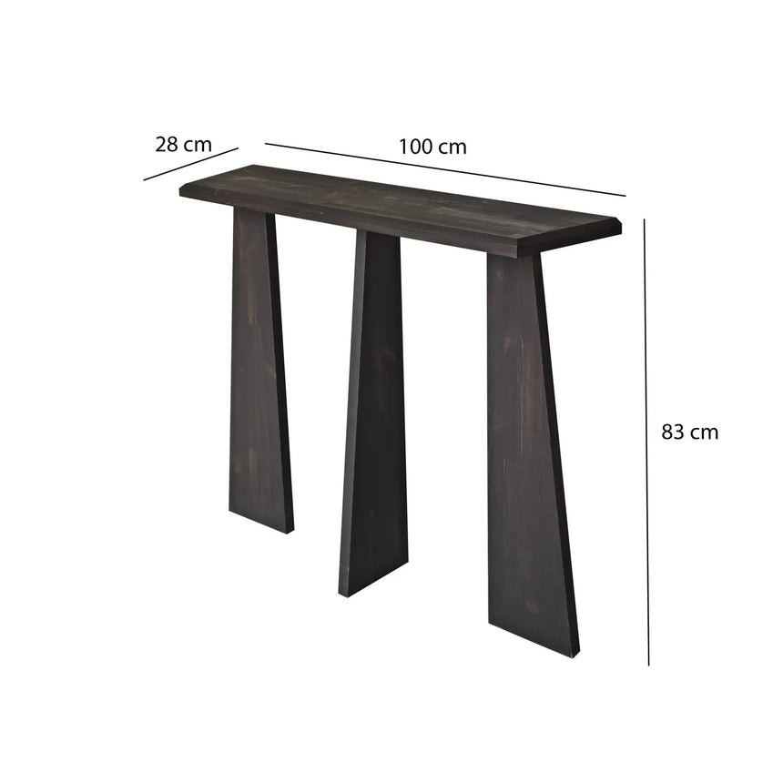 Kommode Cleopatra aus Massivholz, 100×28×83 cm von Hanah Home – Bild 11
