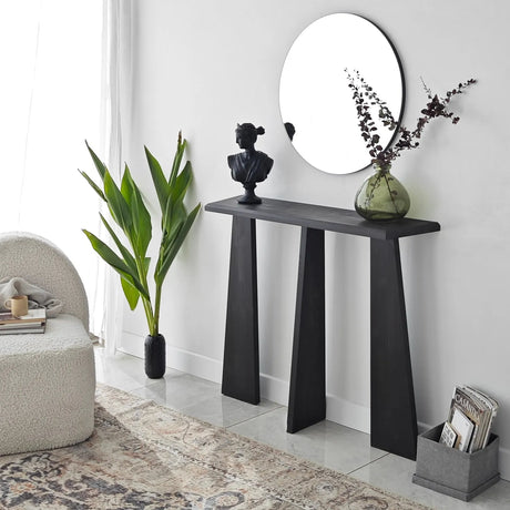 Kommode Cleopatra aus Massivholz, 100×28×83 cm von Hanah Home – Bild 4