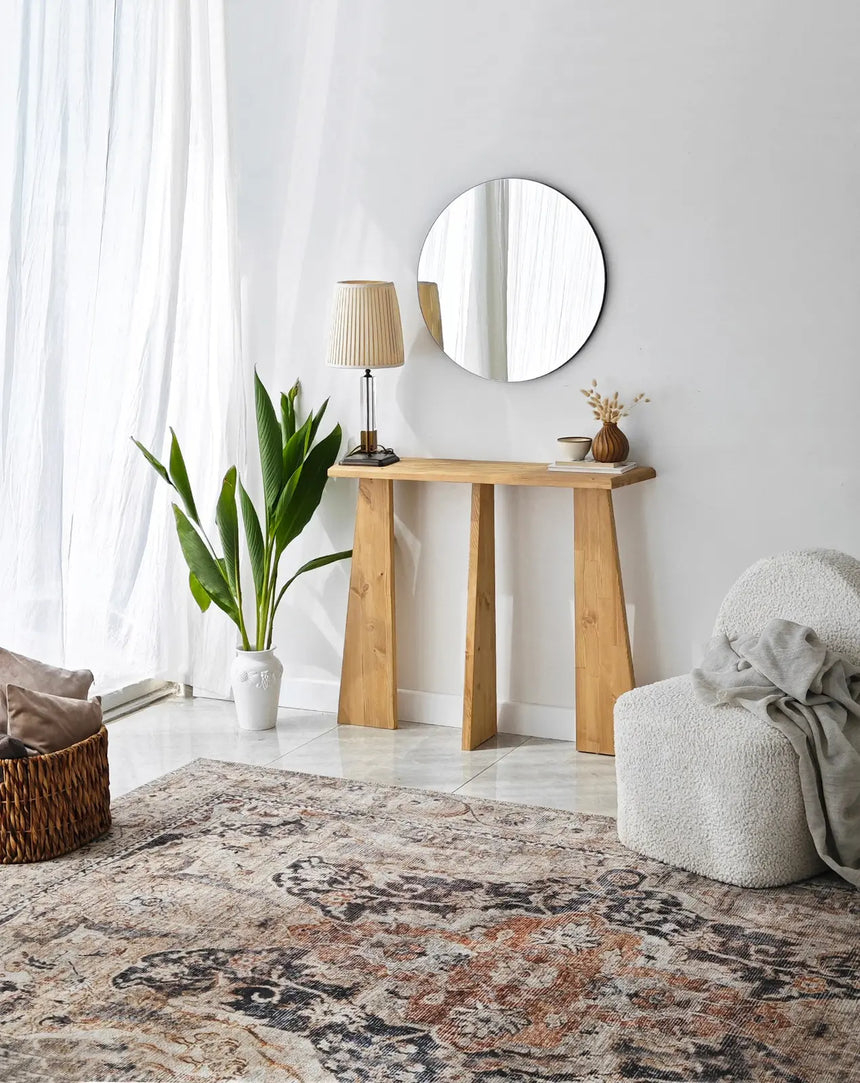 Kommode Cleopatra aus Massivholz in Eiche, 100×28×83 cm von Hanah Home – Bild 4