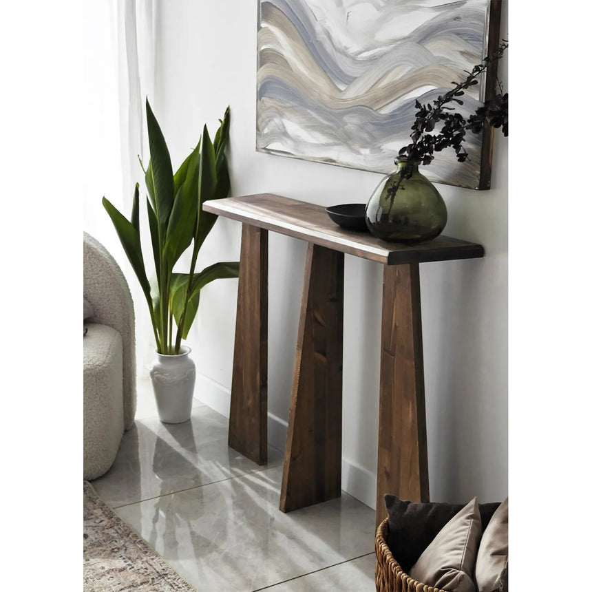 Kommode Cleopatra aus Massivholz in Walnuss, 100×28×83 cm von Hanah Home – Bild 2