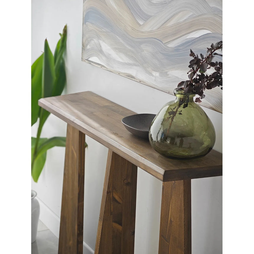 Kommode Cleopatra aus Massivholz in Walnuss, 100×28×83 cm von Hanah Home – Bild 3