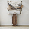 Kommode Ellittica aus melaminharzbeschichteten Holz in Walnuss, 100×30×81 cm von Hanah Home – Bild 1
