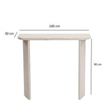 Kommode Ikigai aus Massivholz in Weiß, 100×30×90 cm von Hanah Home – Bild 5