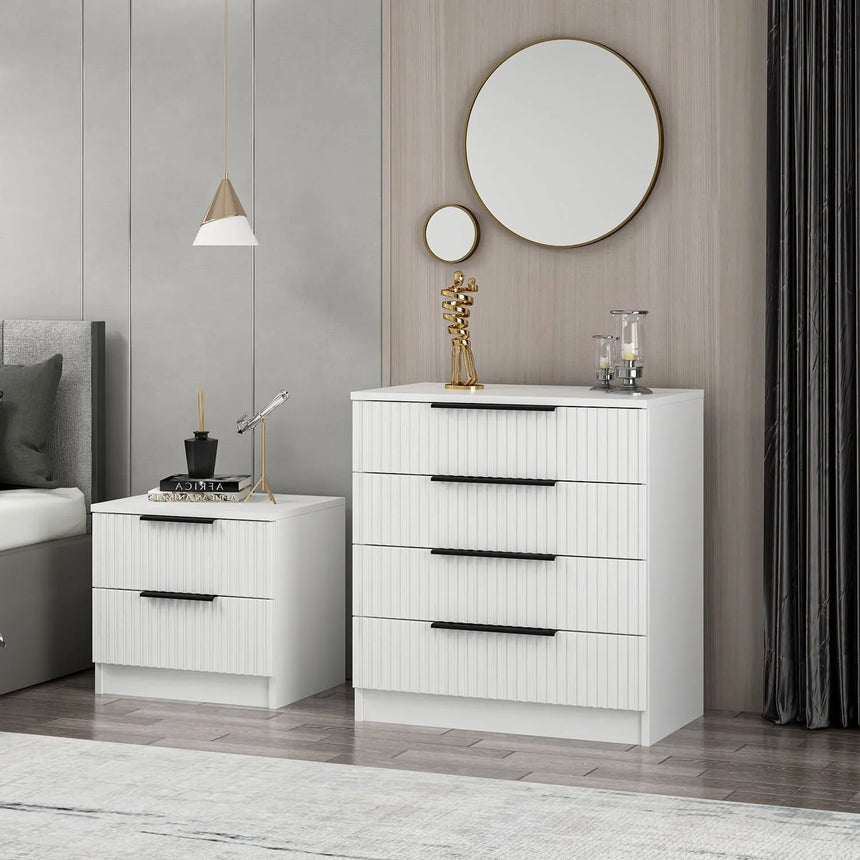 Kommode Kale aus melaminbeschichteten Holz, 72×42×77 cm von Hanah Home – Bild 3