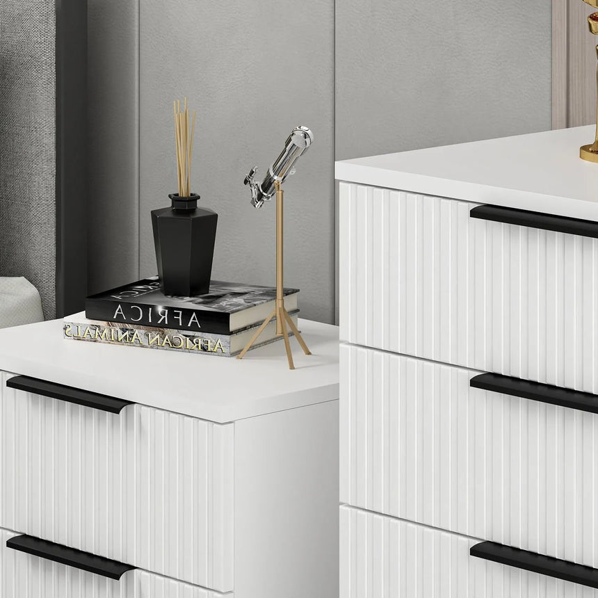 Kommode Kale aus melaminbeschichteten Holz, 72×42×77 cm von Hanah Home – Bild 4