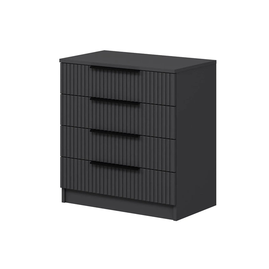 Kommode Kale aus melaminbeschichteten Holz in Anthrazit, 72×42×77 cm von Hanah Home – Bild 6