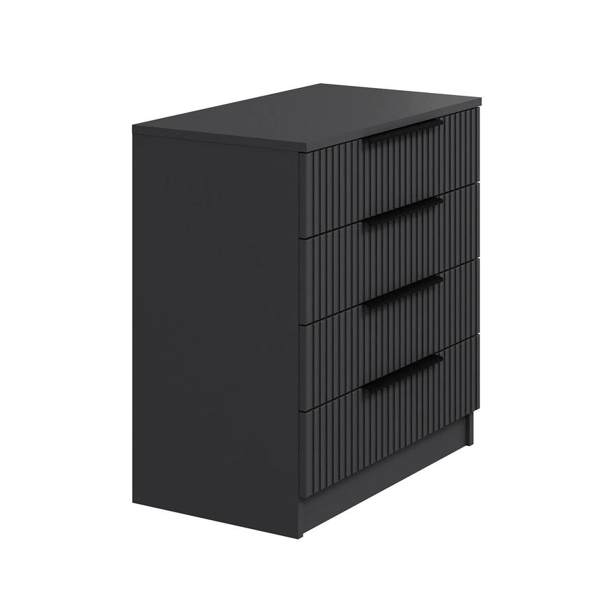 Kommode Kale aus melaminbeschichteten Holz in Anthrazit, 72×42×77 cm von Hanah Home – Bild 7