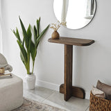 Kommode Pratico aus Kiefernholz in Walnuss, 85×25×80 cm von Hanah Home – Bild 3
