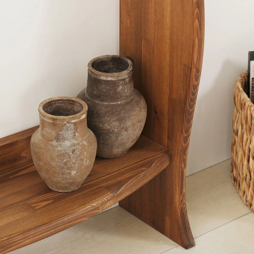 Kommode Surf aus Kiefernholz und gehärtetem Glas, 106×30×90 cm von Hanah Home – Bild 4