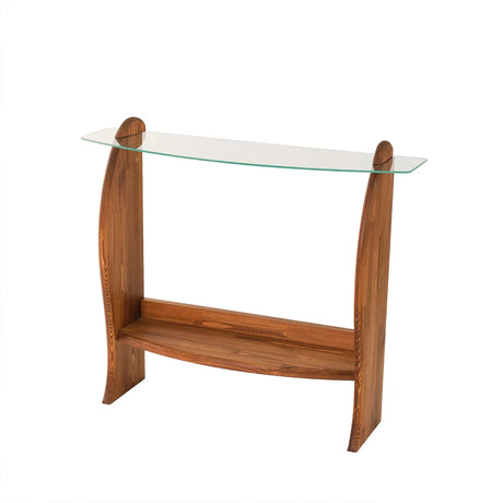 Kommode Surf aus Kiefernholz und gehärtetem Glas, 106×30×90 cm von Hanah Home – Bild 6