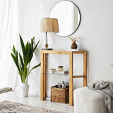 Kommode Trapezoid aus massivem Kiefernholz, 85×31×85 cm von Hanah Home – Bild 2