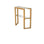 Kommode Trapezoid aus massivem Kiefernholz, 85×31×85 cm von Hanah Home – Bild 9