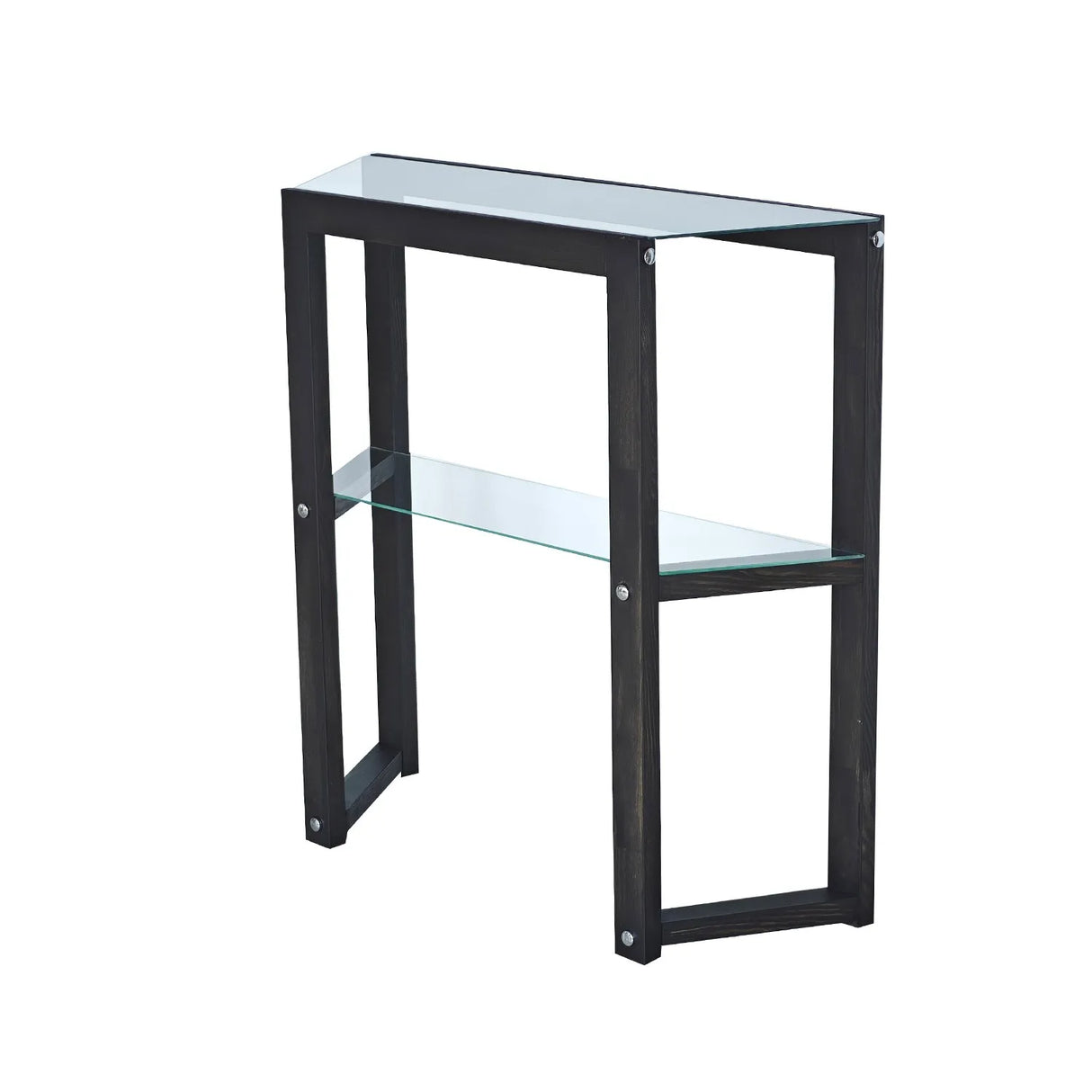 Kommode Trapezoid aus massivem Kiefernholz in Anthrazit, 85×31×85 cm von Hanah Home – Bild 9