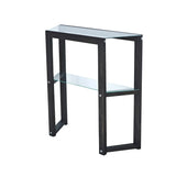 Kommode Trapezoid aus massivem Kiefernholz in Anthrazit, 85×31×85 cm von Hanah Home – Bild 9