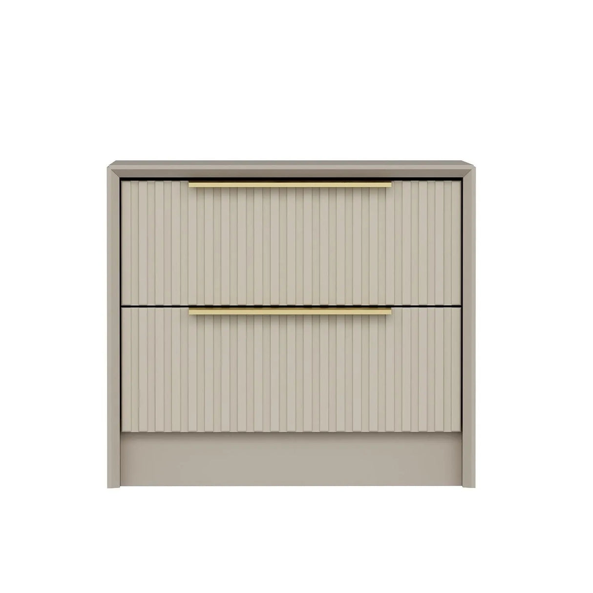 Nachttisch Kale aus melaminharzbeschichteten Holz in Stein, 53×45×45 cm von Hanah Home – Bild 4