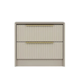 Nachttisch Kale aus melaminharzbeschichteten Holz in Stein, 53×45×45 cm von Hanah Home – Bild 4