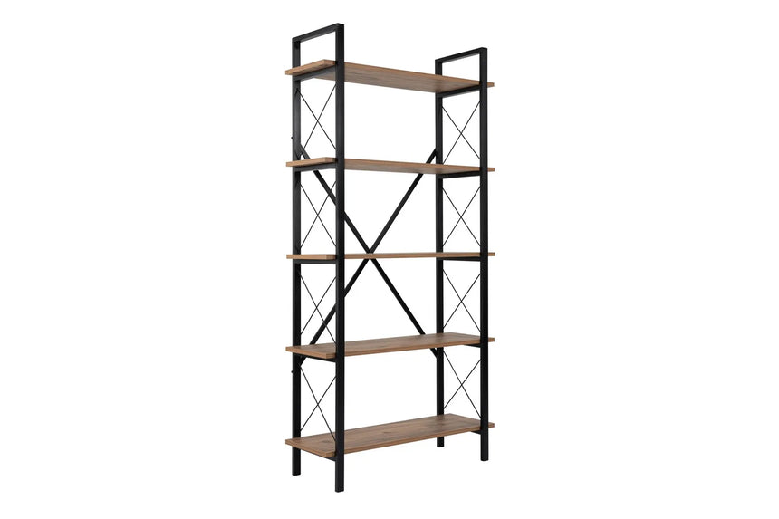 Regale Elysian aus melaminbeschichteten Holz und Metall, 90x33,5x180 cm von Hanah Home – Bild 5