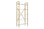 Regale Elysian aus melaminbeschichteten Holz und Metall in Weiß und Gold, 90x33,5x180 cm von Hanah Home – Bild 5