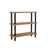 Regale Step aus melaminbeschichteten Holz und Buche in Schwarz und Atlantik-Kiefer, 80×28×75 cm von Hanah Home – Bild 3