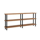 Regale Zen aus melaminbeschichteten Holz und Buche in Schwarz und Atlantik-Kiefer, 180×35×74 cm von Hanah Home – Bild 3