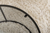 Runder Couchtisch Aurum aus gehärtetem Glas und Metall in Schwarz und Grau 80Ø von Hanah Home – Bild 4