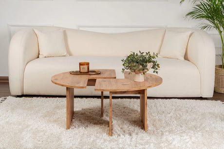 Runder Couchtisch Moira aus Holz 90Ø von Hanah Home – Bild 2