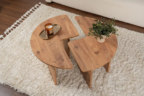 Runder Couchtisch Moira aus Holz 90Ø von Hanah Home – Bild 3