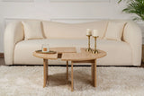 Runder Couchtisch Moira aus Holz in Eiche 90Ø von Hanah Home – Bild 2