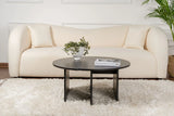 Runder Couchtisch Moira aus Holz in Holzschwarz 90Ø von Hanah Home – Bild 5