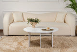 Runder Couchtisch Moira aus Holz in Naturweiß 90Ø von Hanah Home – Bild 5