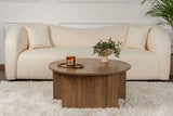 Runder Couchtisch Moira aus Holz in Walnuss 90Ø von Hanah Home – Bild 4