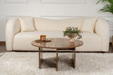 Runder Couchtisch Moira aus Holz in Walnuss 90Ø von Hanah Home – Bild 5