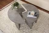 Runder Couchtisch Moira in Betongrau 90Ø von Hanah Home – Bild 3