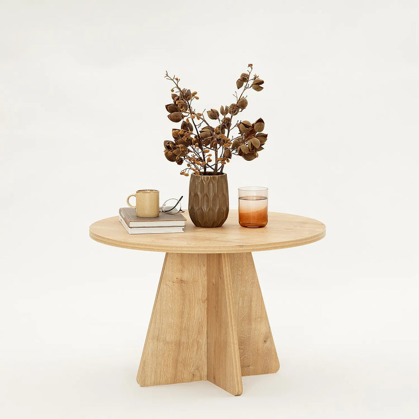 Runder Couchtisch Mushroom aus melaminbeschichteten Holz, 60×60×40 cm von Hanah Home – Bild 8