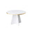 Runder Couchtisch Mushroom aus melaminbeschichteten Holz in Gold und Weiß, 60×60×40cm von Hanah Home – Bild 5