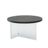 Runder Couchtisch Serenity aus Holz und gehärtetem Glas 70Ø von Hanah Home – Bild 5