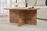 Runder Couchtisch Soleil aus melaminbeschichteter Spanplatte 90Ø von Hanah Home – Bild 4
