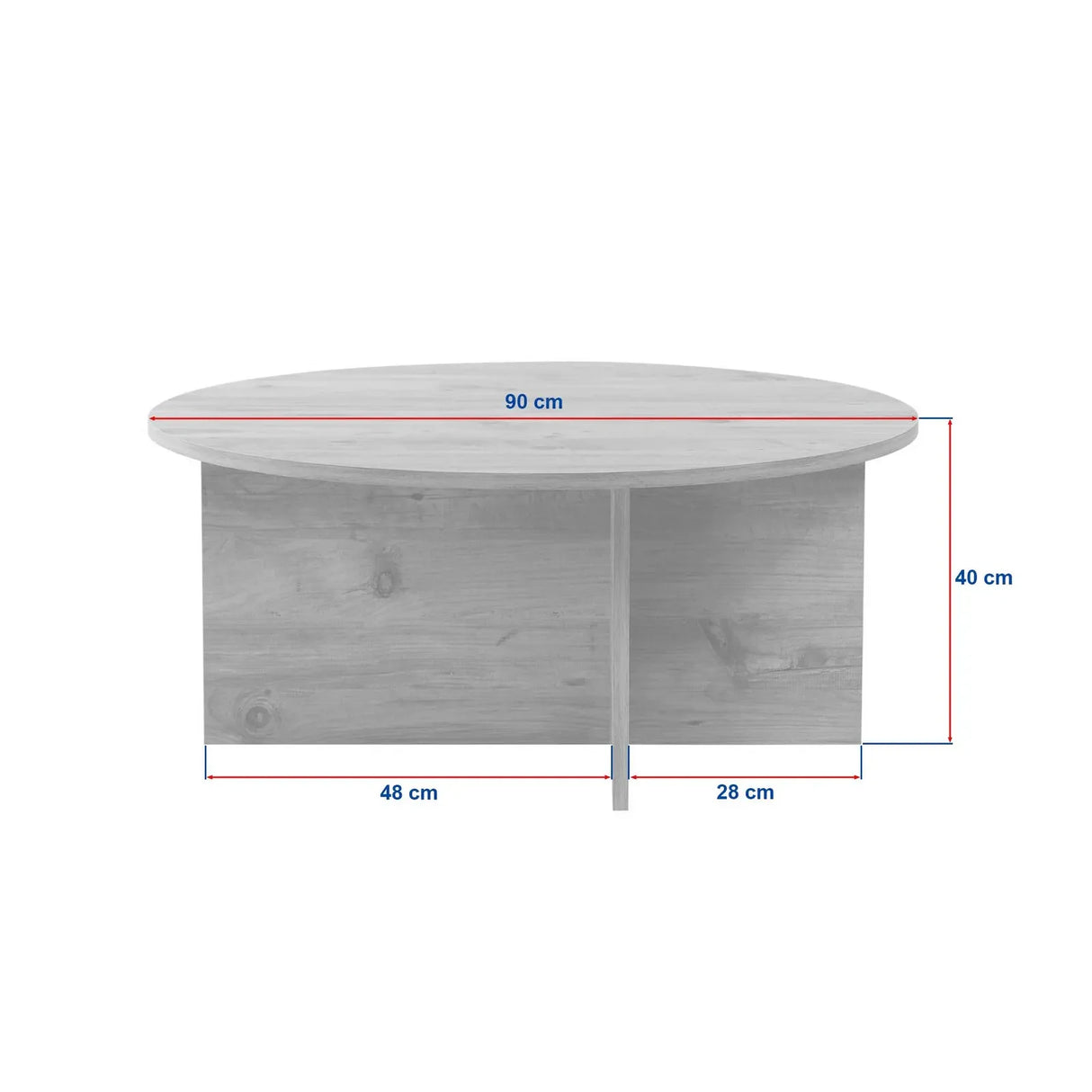 Runder Couchtisch Soleil aus Holz 90Ø - ZEN ZONE Furniture
