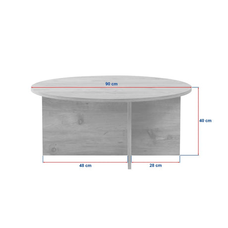 Runder Couchtisch Soleil aus Holz 90Ø - ZEN ZONE Furniture
